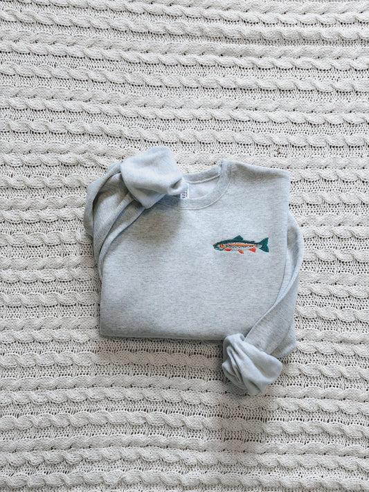 Trout Embroidered Sweatshirt