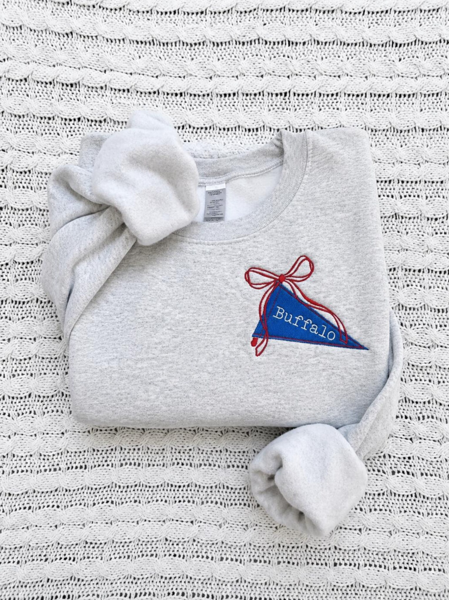 Buffalo Pennant Embroidered Sweatshirt