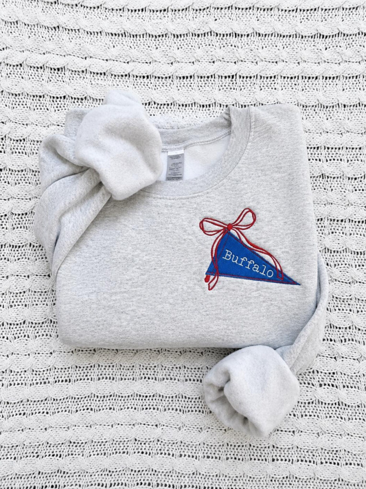 Buffalo Pennant Embroidered Sweatshirt