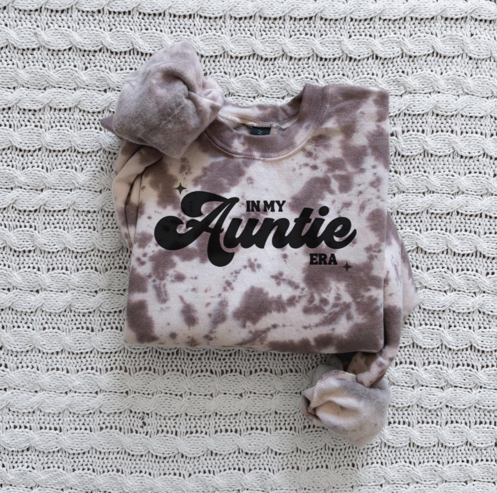In My Auntie Era Tie Dye Sweatshirt