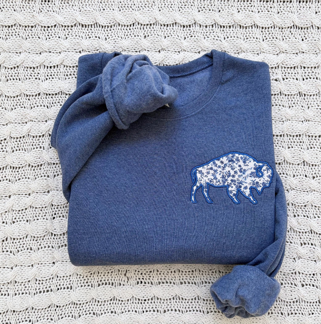 Buffalo Applique Sweatshirt